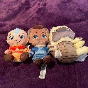 Charming Plush Trio - Airbender and Friends